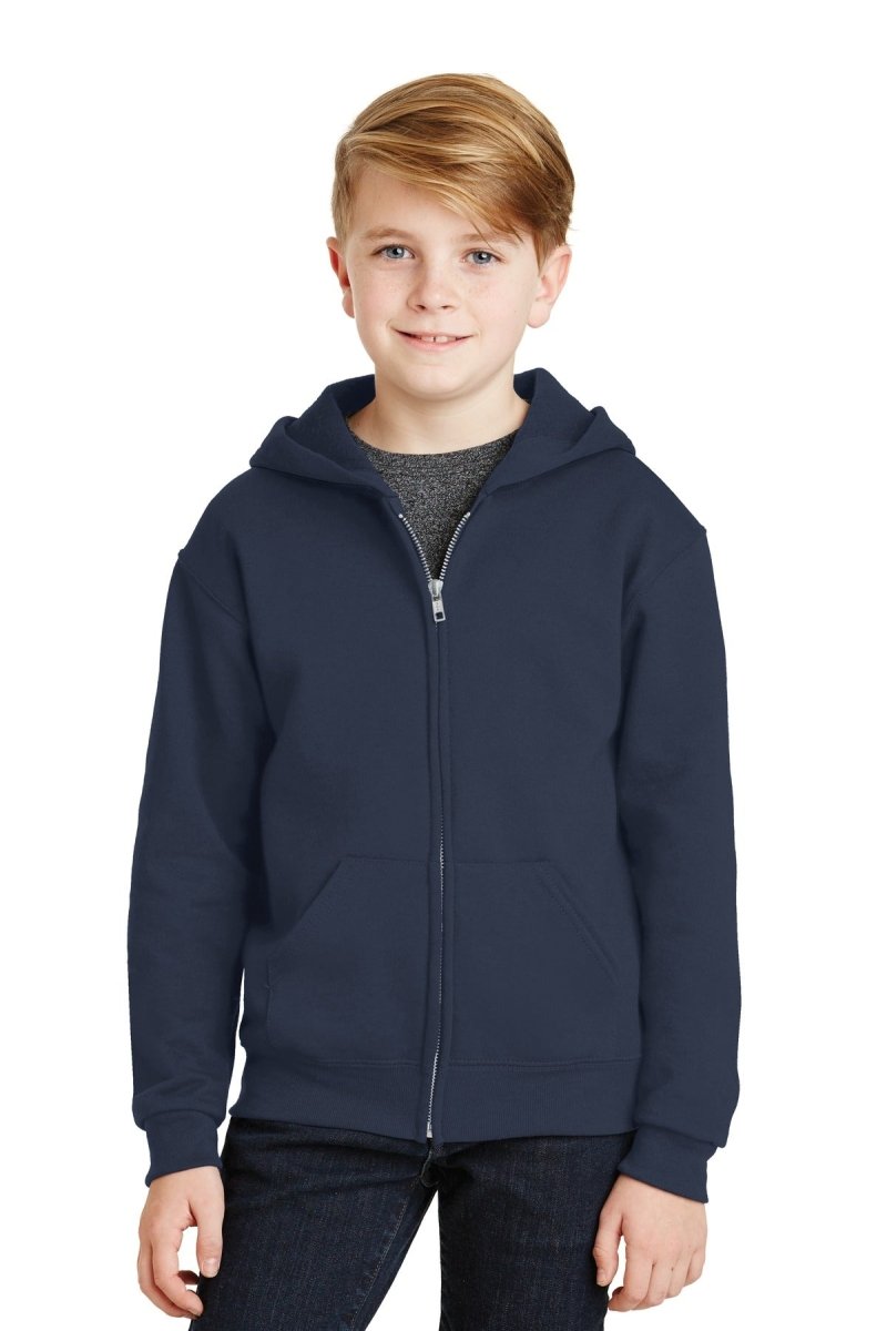 Jerzees® - Youth NuBlend® Full-Zip Hooded Sweatshirt. 993B - uslegacypromotions