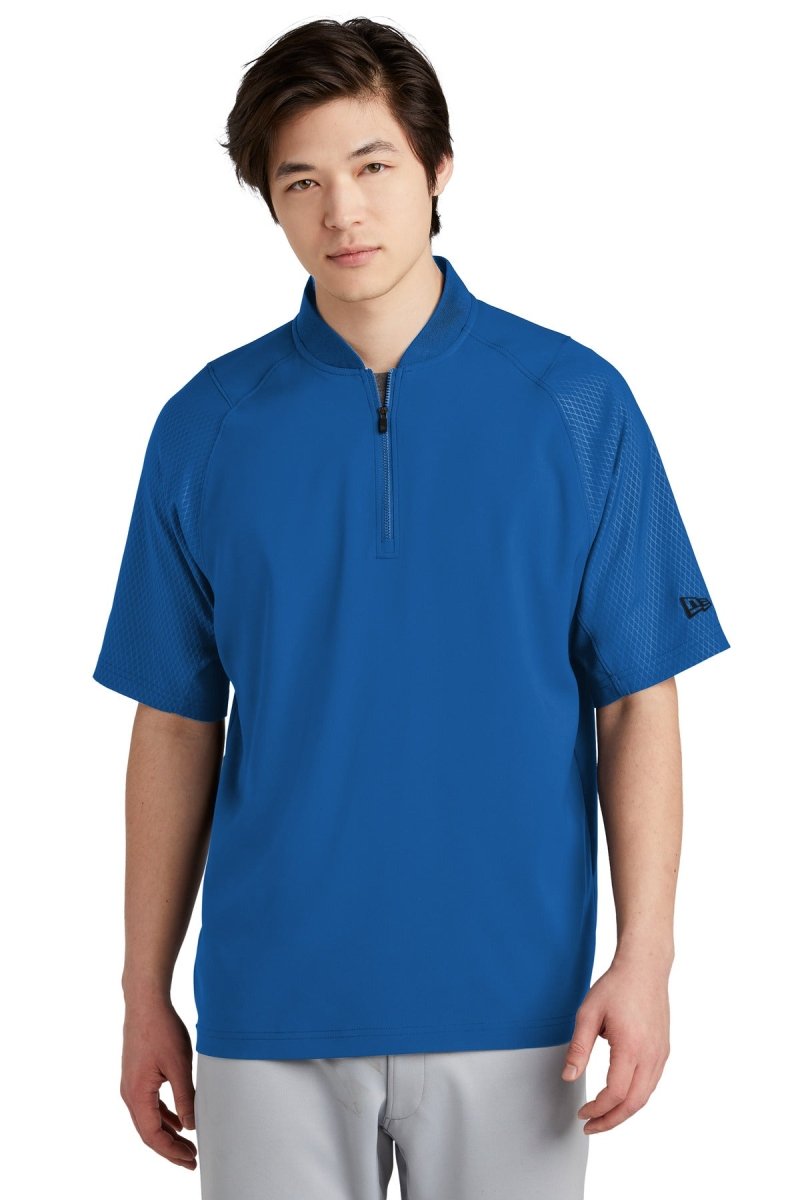 New Era ® Cage Short Sleeve 1/4-Zip Jacket. NEA600 - uslegacypromotions