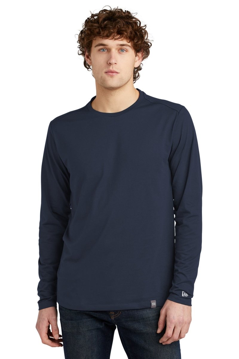 New Era ® Heritage Blend Long Sleeve Crew Tee. NEA102 - uslegacypromotions