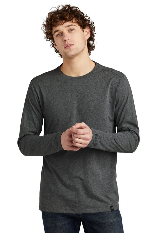 New Era ® Heritage Blend Long Sleeve Crew Tee. NEA102 - uslegacypromotions