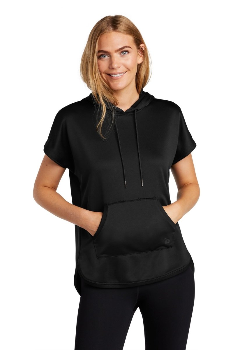 New Era ® Ladies Performance Terry Short Sleeve Hoodie LNEA533 - uslegacypromotions