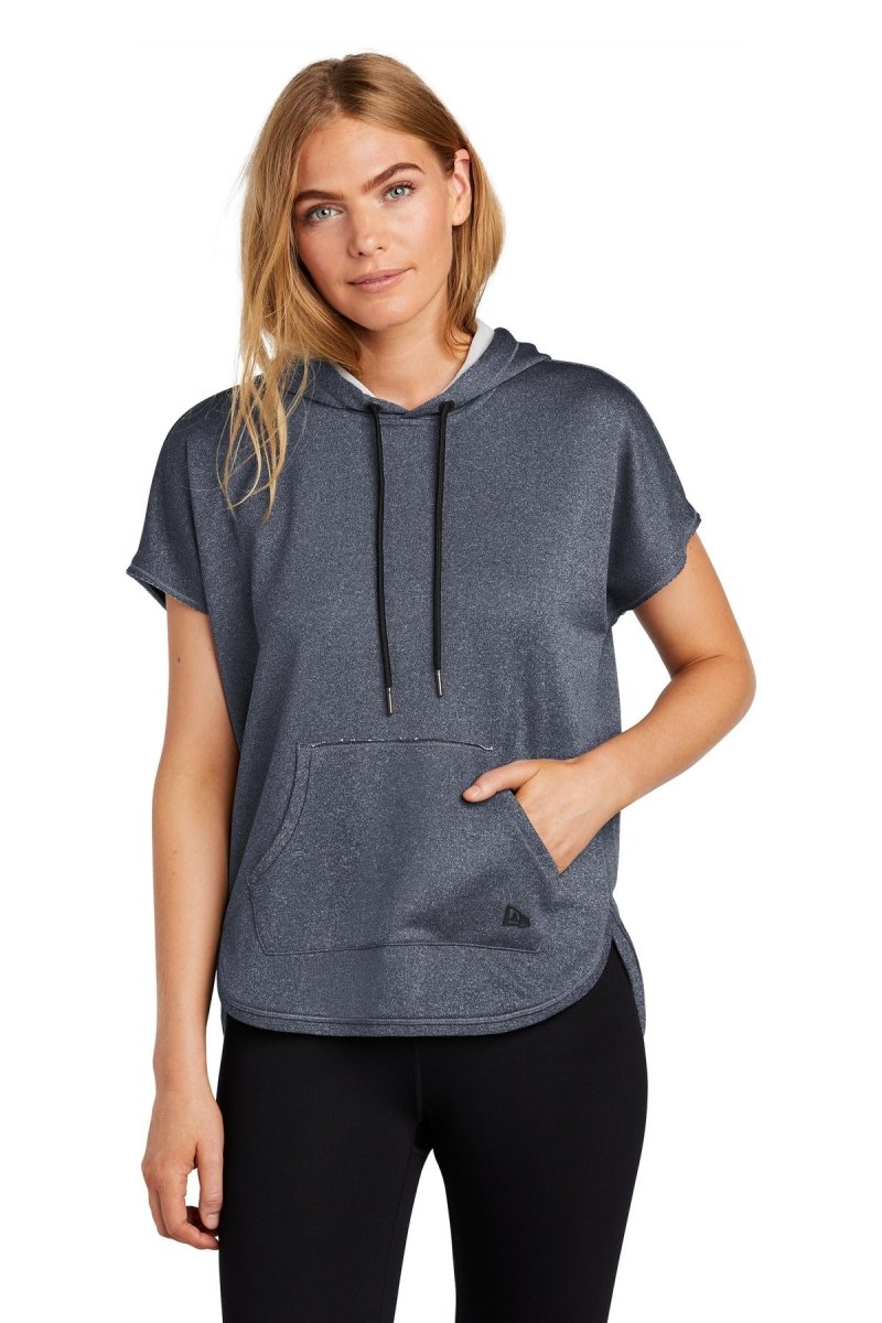 New Era ® Ladies Performance Terry Short Sleeve Hoodie LNEA533 - uslegacypromotions