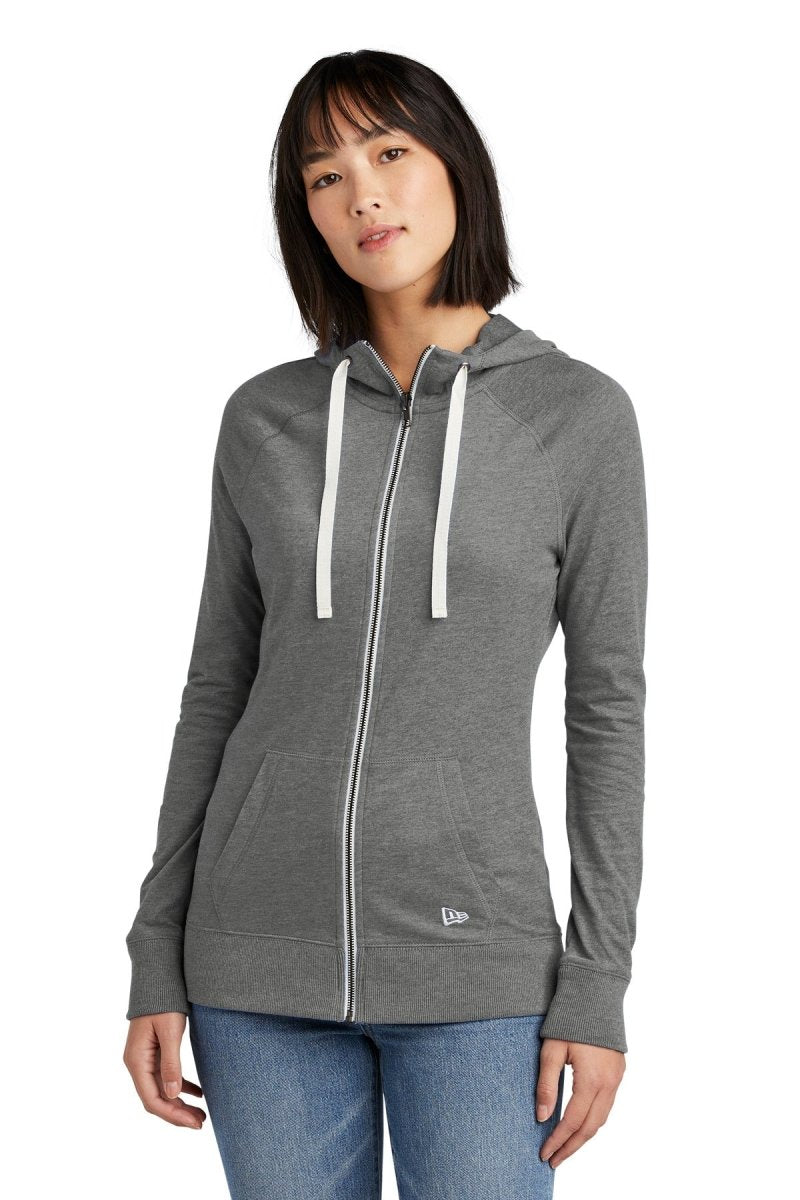 New Era ® Ladies Sueded Cotton Blend Full-Zip Hoodie. LNEA122 - uslegacypromotions