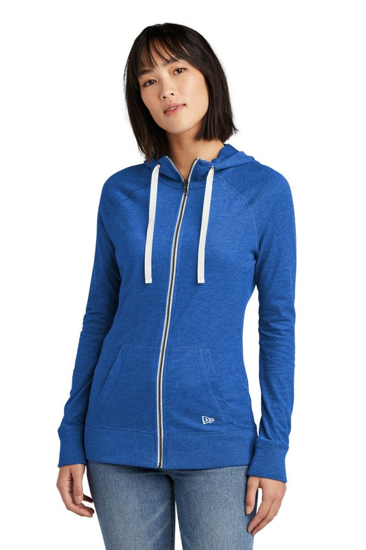 New Era ® Ladies Sueded Cotton Blend Full-Zip Hoodie. LNEA122 - uslegacypromotions