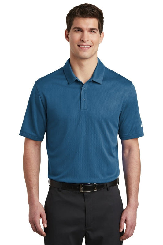 Nike Dri-FIT Hex Textured Polo. NKAH6266 - uslegacypromotions
