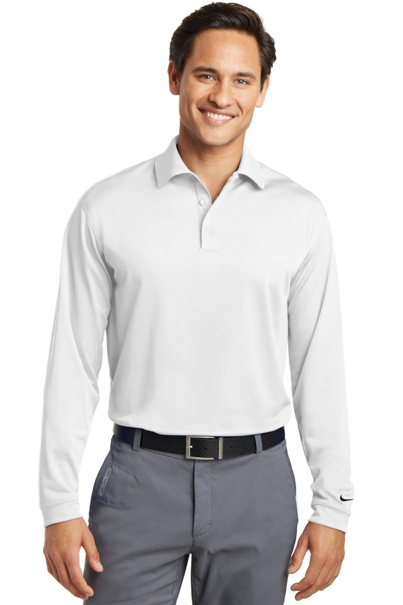 Nike Long Sleeve Dri-FIT Stretch Tech Polo. 466364 - uslegacypromotions