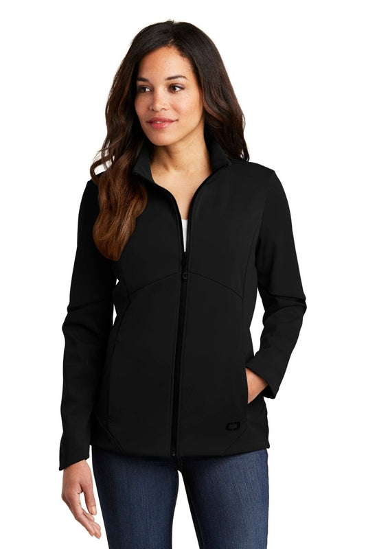OGIO ® Ladies Exaction Soft Shell Jacket. LOG725 - uslegacypromotions