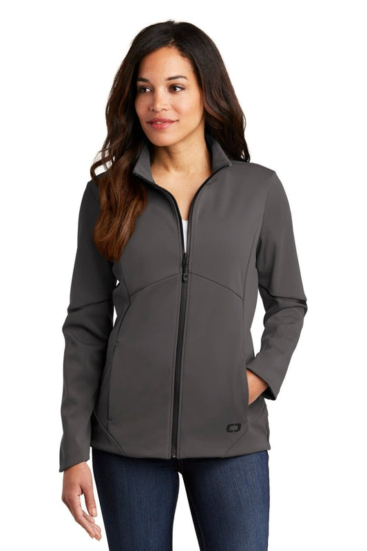OGIO ® Ladies Exaction Soft Shell Jacket. LOG725 - uslegacypromotions