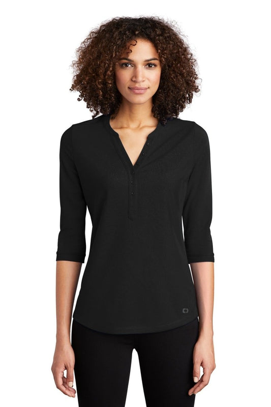 OGIO ® Ladies Jewel Henley LOG104 - uslegacypromotions