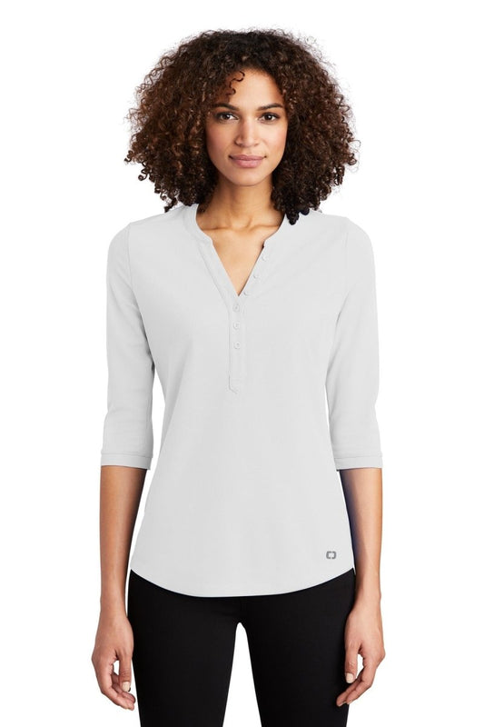 OGIO ® Ladies Jewel Henley LOG104 - uslegacypromotions