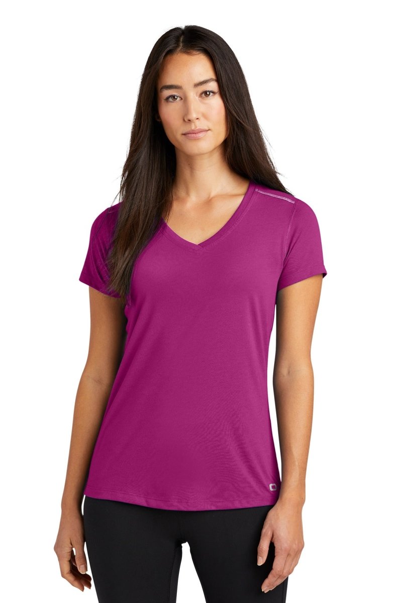 OGIO ® Ladies Peak V-Neck Tee. LOE337 - uslegacypromotions