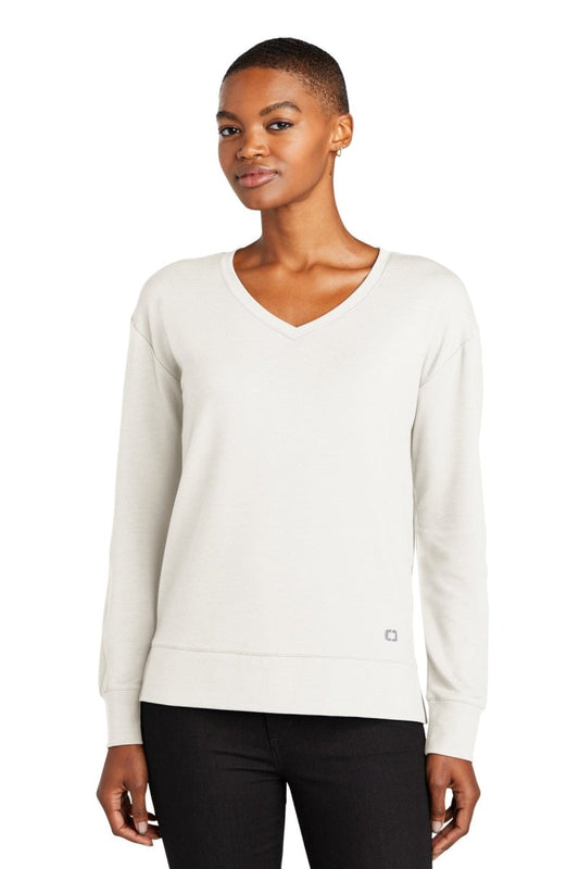 OGIO® Ladies Luuma Flex Long Sleeve V-Neck LOG825 - uslegacypromotions