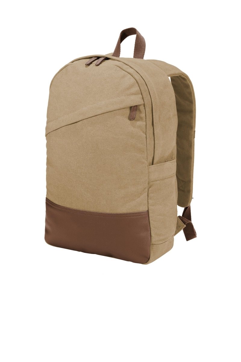 Port Authority ® Cotton Canvas Backpack. BG210 - uslegacypromotions