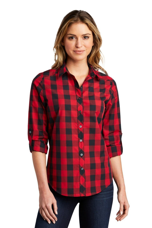 Port Authority ® Ladies Everyday Plaid Shirt. LW670 - uslegacypromotions