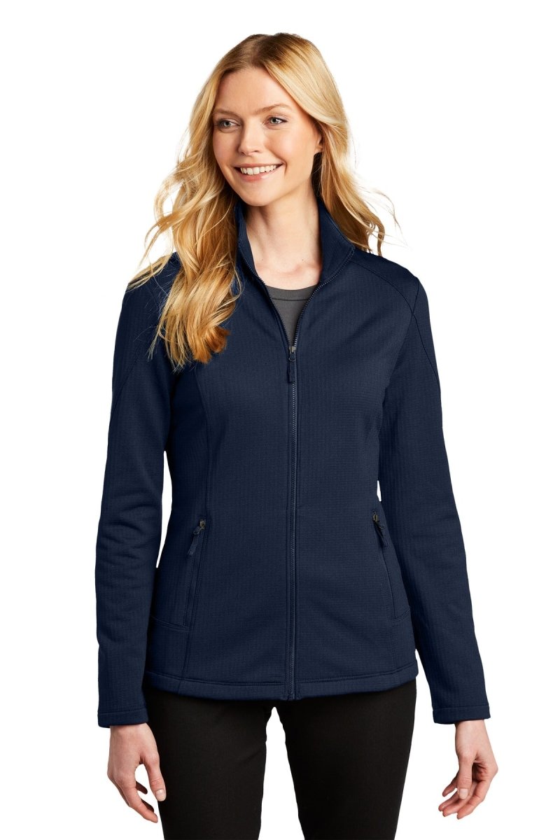 Port Authority ® Ladies Grid Fleece Jacket. L239 - uslegacypromotions