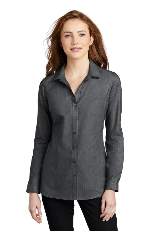 Port Authority ® Ladies Pincheck Easy Care Shirt LW645 - uslegacypromotions