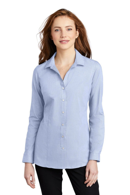 Port Authority ® Ladies Pincheck Easy Care Shirt LW645 - uslegacypromotions