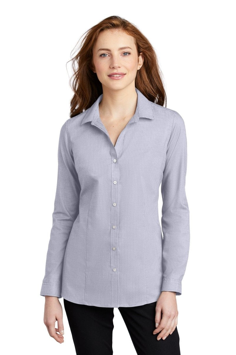 Port Authority ® Ladies Pincheck Easy Care Shirt LW645 - uslegacypromotions