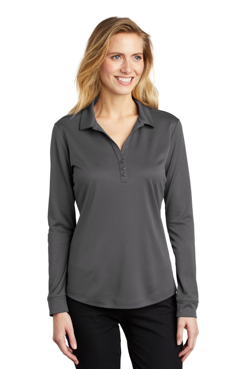 Port Authority ® Ladies Silk Touch ™ Performance Long Sleeve Polo. L540LS - uslegacypromotions