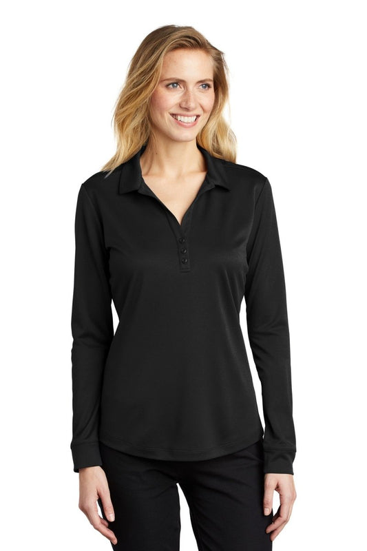 Port Authority ® Ladies Silk Touch ™ Performance Long Sleeve Polo. L540LS - uslegacypromotions
