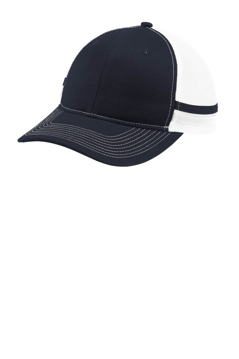 Port Authority ® Two-Stripe Snapback Trucker Cap. C113 - uslegacypromotions