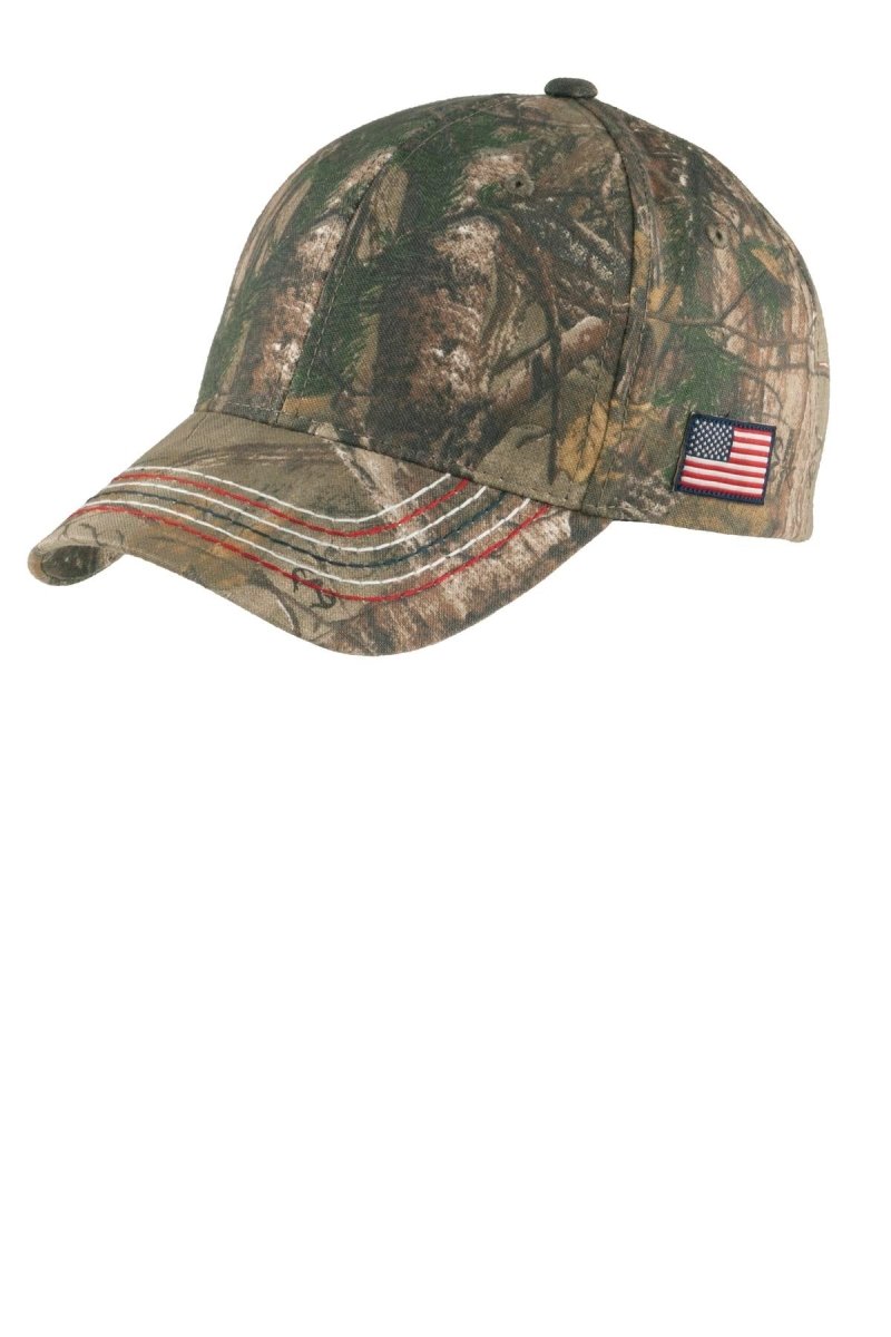 Port Authority® Americana Contrast Stitch Camouflage Cap. C909 - uslegacypromotions