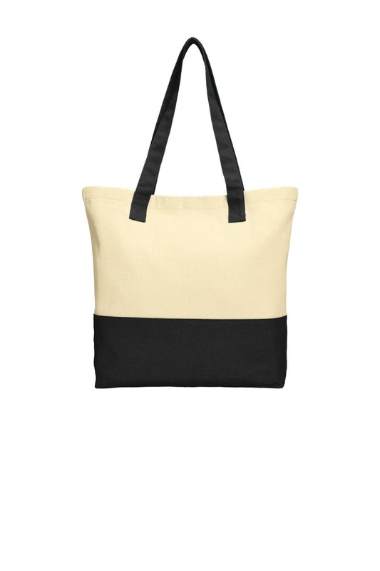 Port Authority® Colorblock Cotton Tote. BG414 - uslegacypromotions