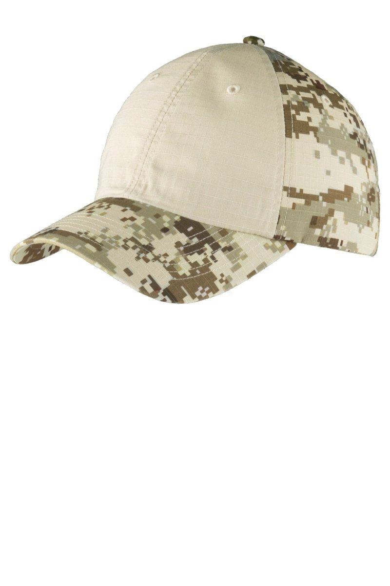 Port Authority® Colorblock Digital Ripstop Camouflage Cap. C926 - uslegacypromotions