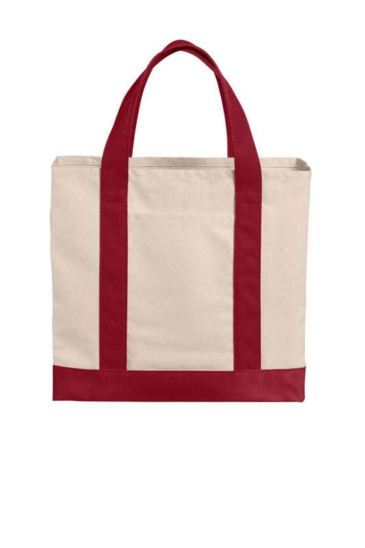 Port Authority® Cotton Canvas Two-Tone Tote BG429 - uslegacypromotions