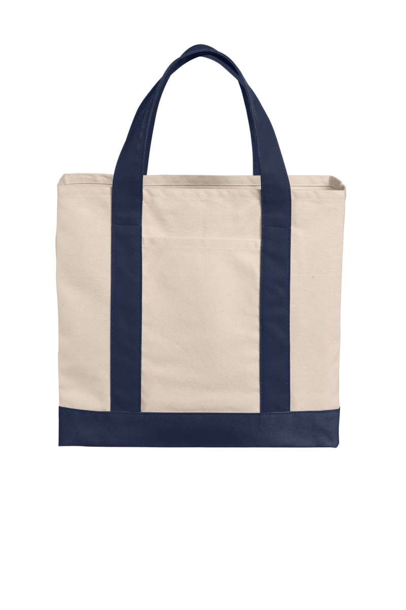 Port Authority® Cotton Canvas Two-Tone Tote BG429 - uslegacypromotions