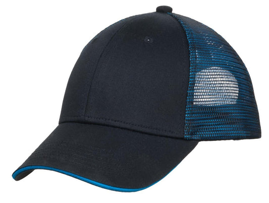 Port Authority® Double Mesh Snapback Sandwich Bill Cap. C818 - uslegacypromotions