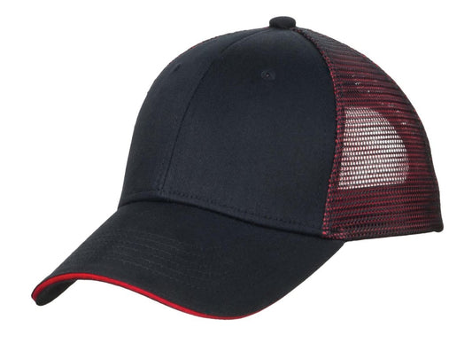 Port Authority® Double Mesh Snapback Sandwich Bill Cap. C818 - uslegacypromotions
