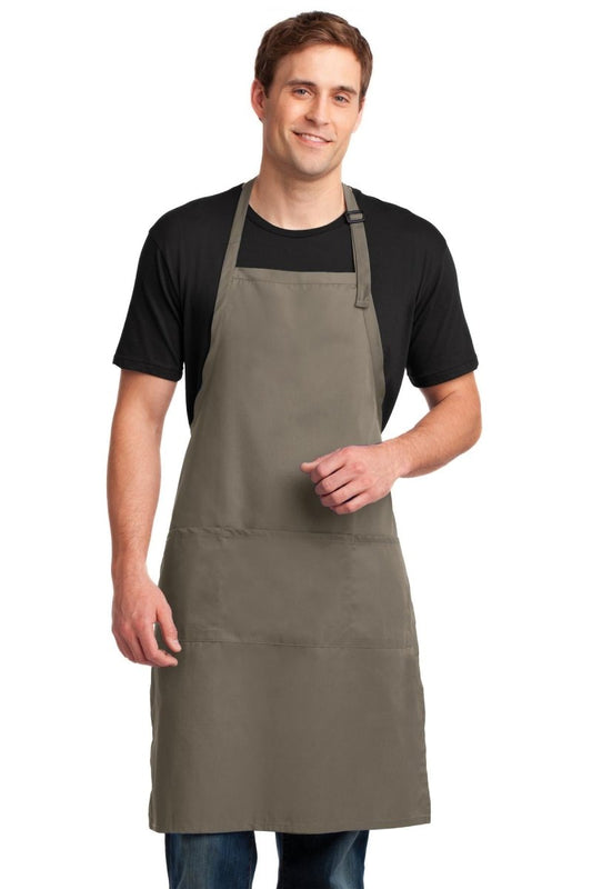 Port Authority® Easy Care Extra Long Bib Apron with Stain Release. A700 - uslegacypromotions