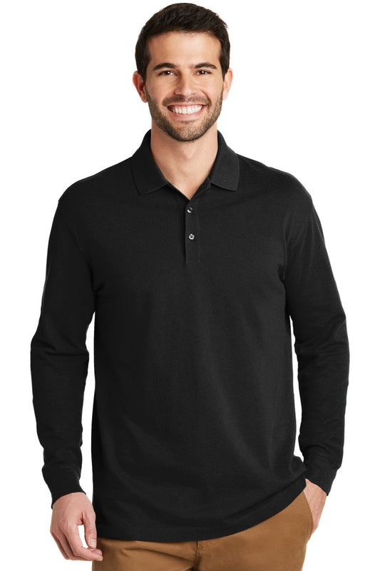 Port Authority® EZCotton® Long Sleeve Polo. K8000LS - uslegacypromotions