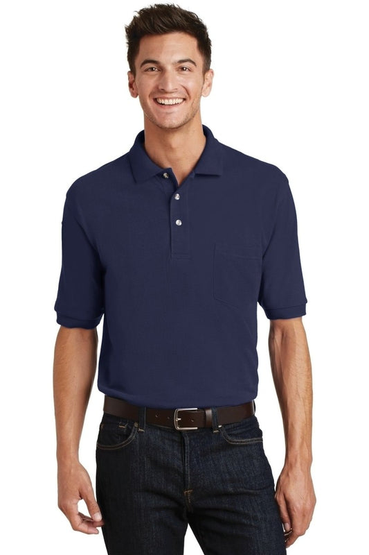 Port Authority® Heavyweight Cotton Pique Polo with Pocket. K420P - uslegacypromotions