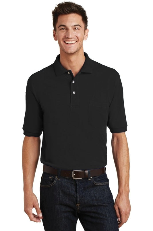 Port Authority® Heavyweight Cotton Pique Polo with Pocket. K420P - uslegacypromotions