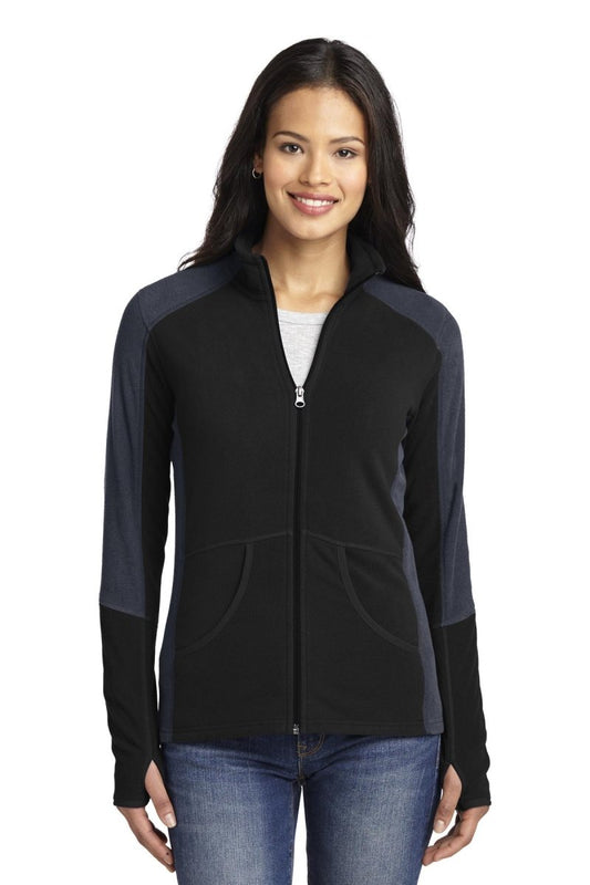 Port Authority® Ladies Colorblock Microfleece Jacket. L230 - uslegacypromotions