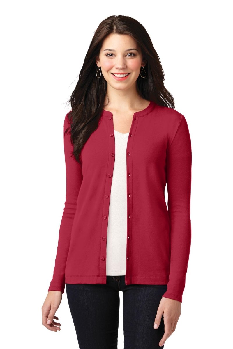 Port Authority® Ladies Concept Stretch Button-Front Cardigan. LM1008 - uslegacypromotions