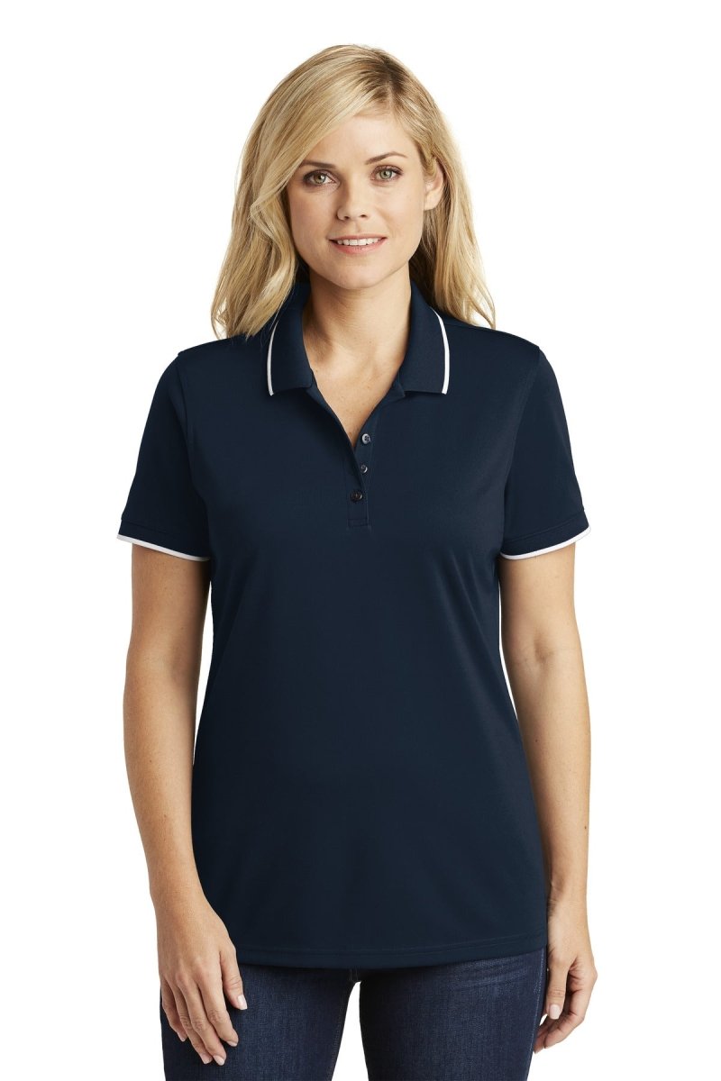 Port Authority® Ladies Dry Zone® UV Micro-Mesh Tipped Polo. LK111 - uslegacypromotions