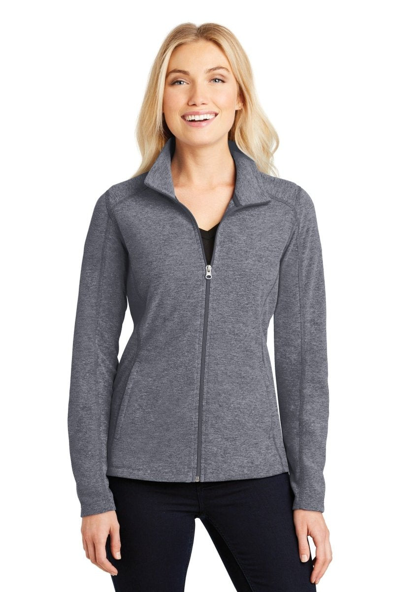 Port Authority® Ladies Heather Microfleece Full-Zip Jacket. L235 - uslegacypromotions