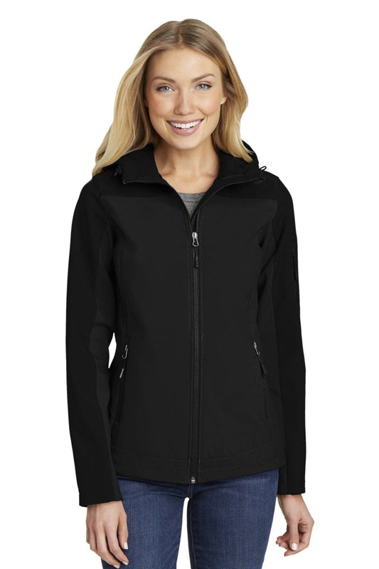 Port Authority® Ladies Hooded Core Soft Shell Jacket. L335 - uslegacypromotions