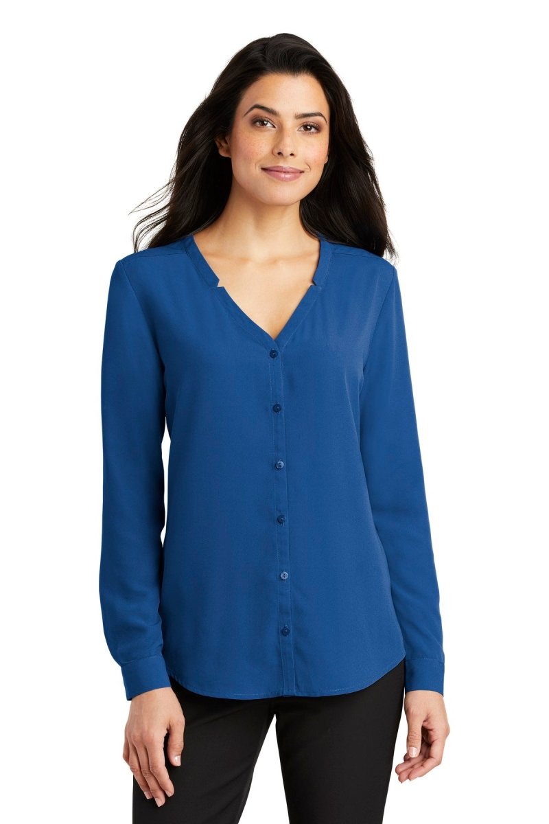 Port Authority® Ladies Long Sleeve Button-Front Blouse. LW700 - uslegacypromotions