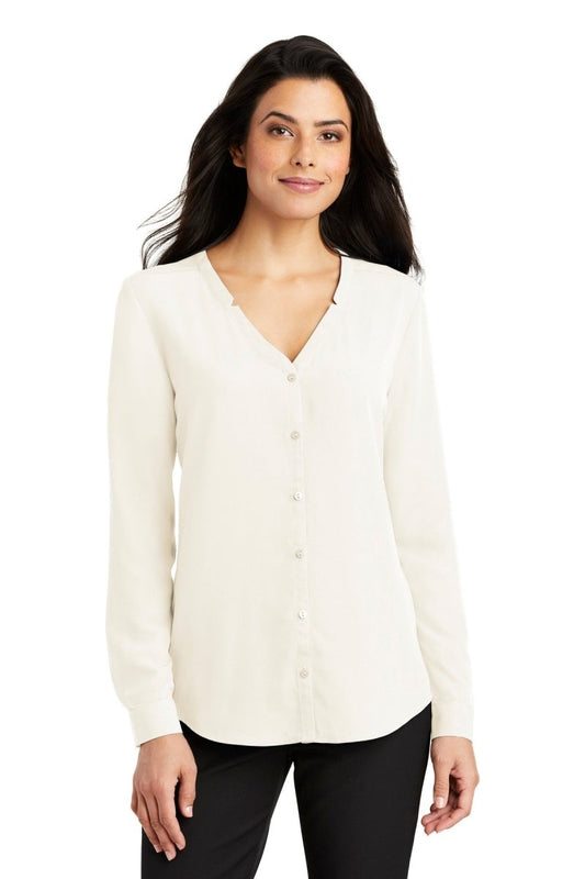 Port Authority® Ladies Long Sleeve Button-Front Blouse. LW700 - uslegacypromotions