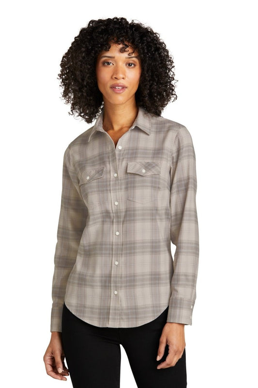 Port Authority® Ladies Long Sleeve Ombre Plaid Shirt LW672 - uslegacypromotions