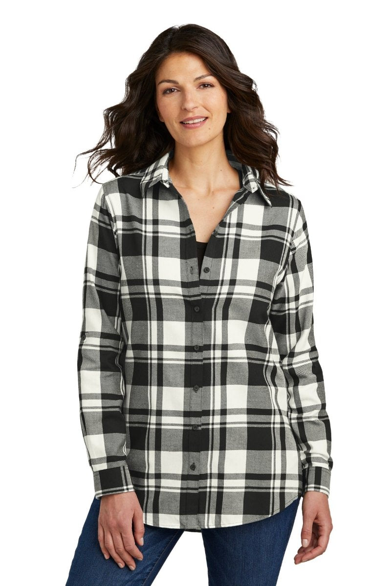 Port Authority® Ladies Plaid Flannel Tunic . LW668 - uslegacypromotions