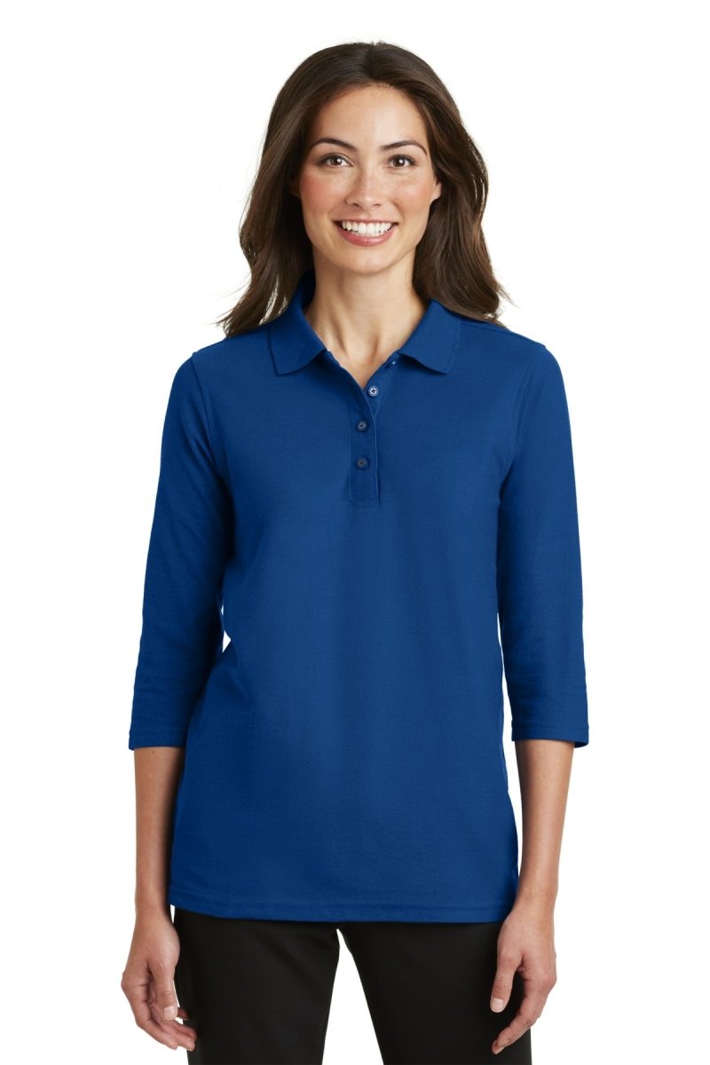 Port Authority® Ladies Silk Touch™ 3/4-Sleeve Polo. L562 - uslegacypromotions