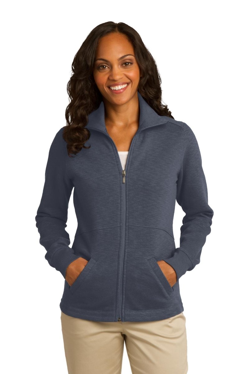Port Authority® Ladies Slub Fleece Full-Zip Jacket. L293 - uslegacypromotions