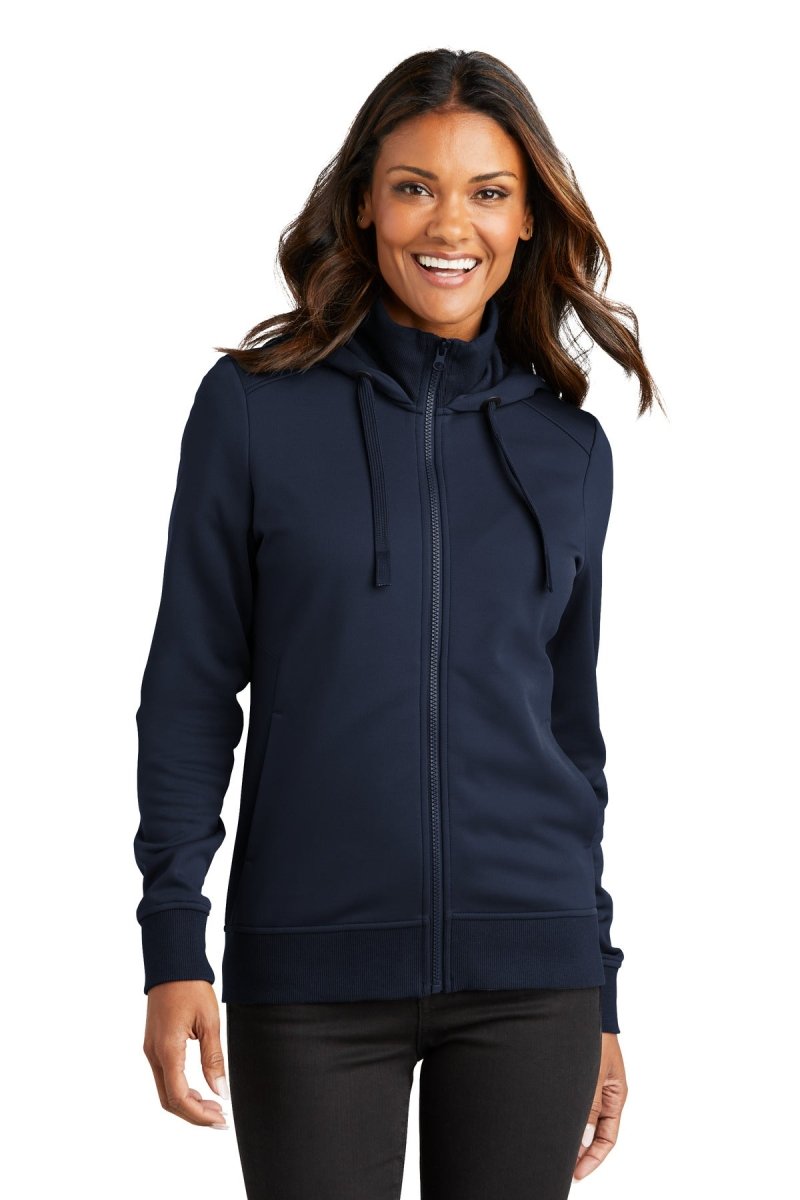 Port Authority® Ladies Smooth Fleece Hooded Jacket L814 - uslegacypromotions