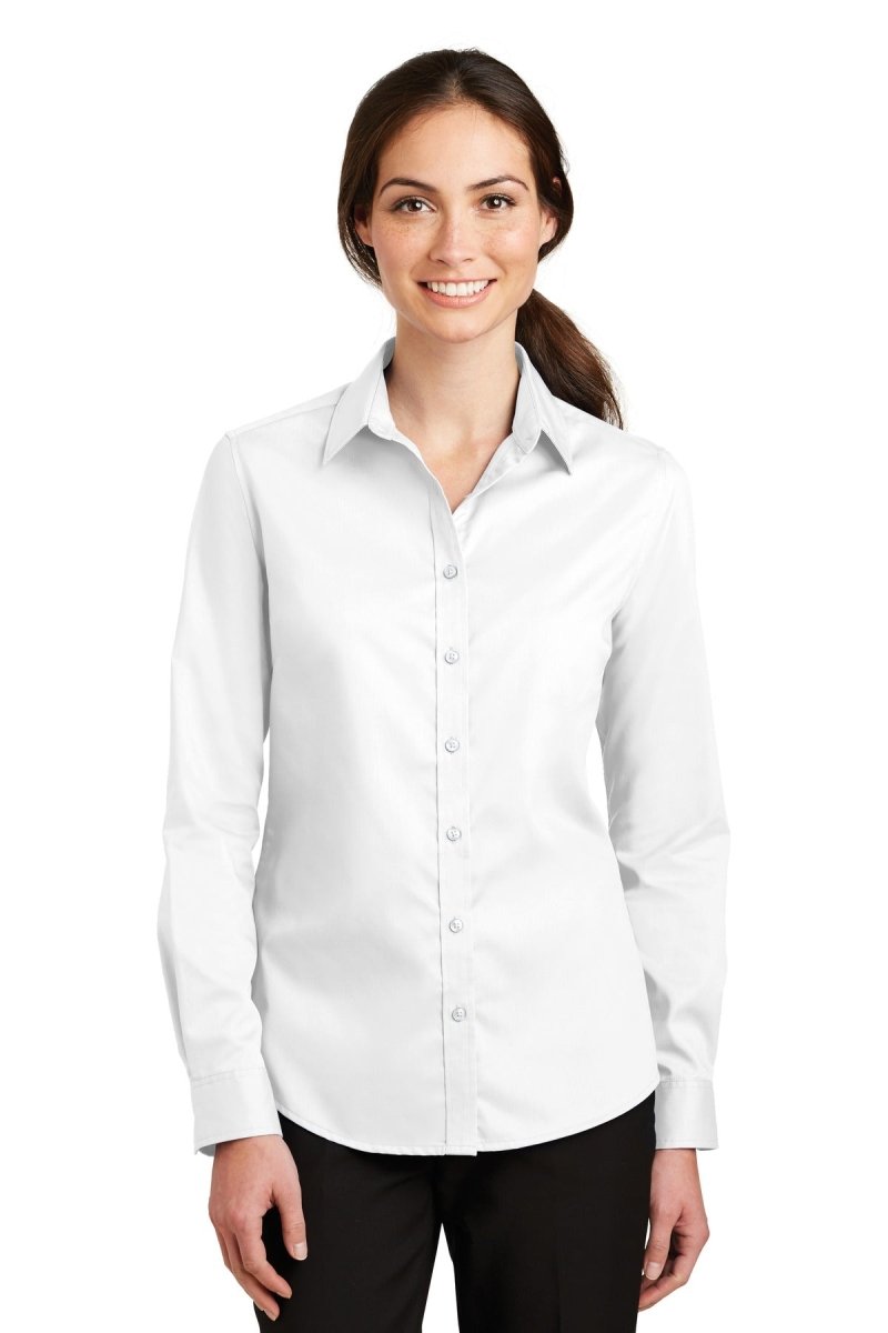 Port Authority® Ladies SuperPro™ Twill Shirt. L663 - uslegacypromotions