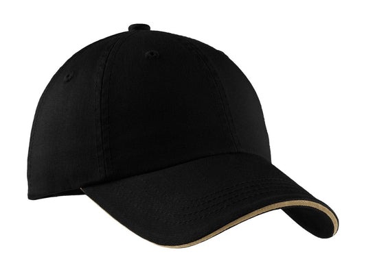 Port Authority® Sandwich Bill Cap with Striped Closure. C830 - uslegacypromotions